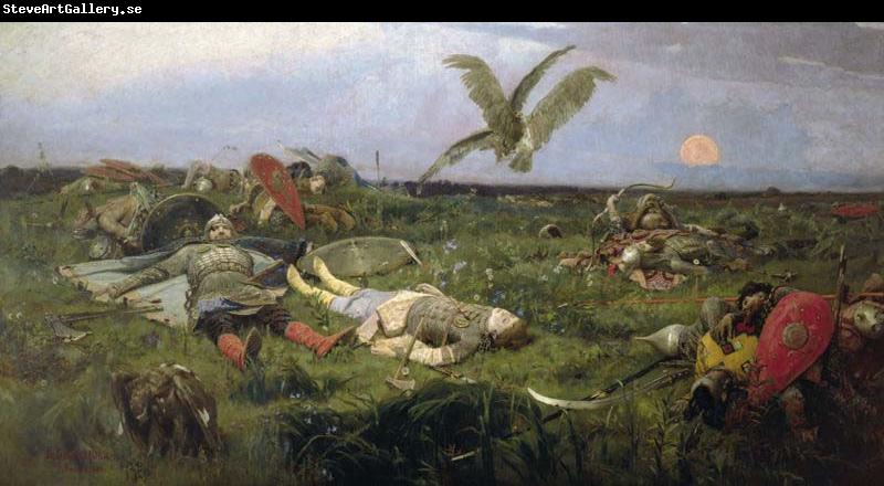 Viktor Vasnetsov The field of Igor Svyatoslavich battle with the Polovtsy,